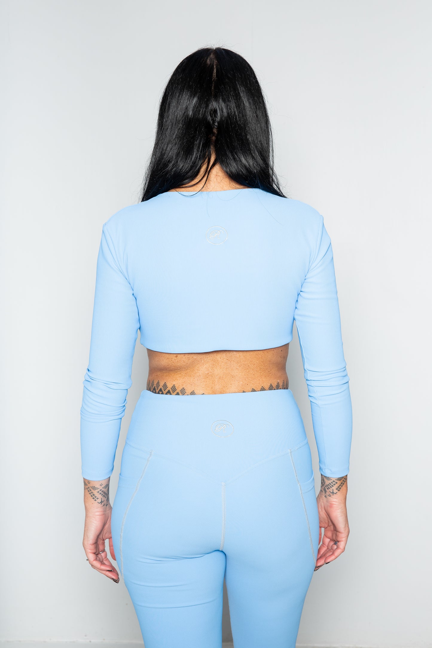 Sky Blue Flare Leggings